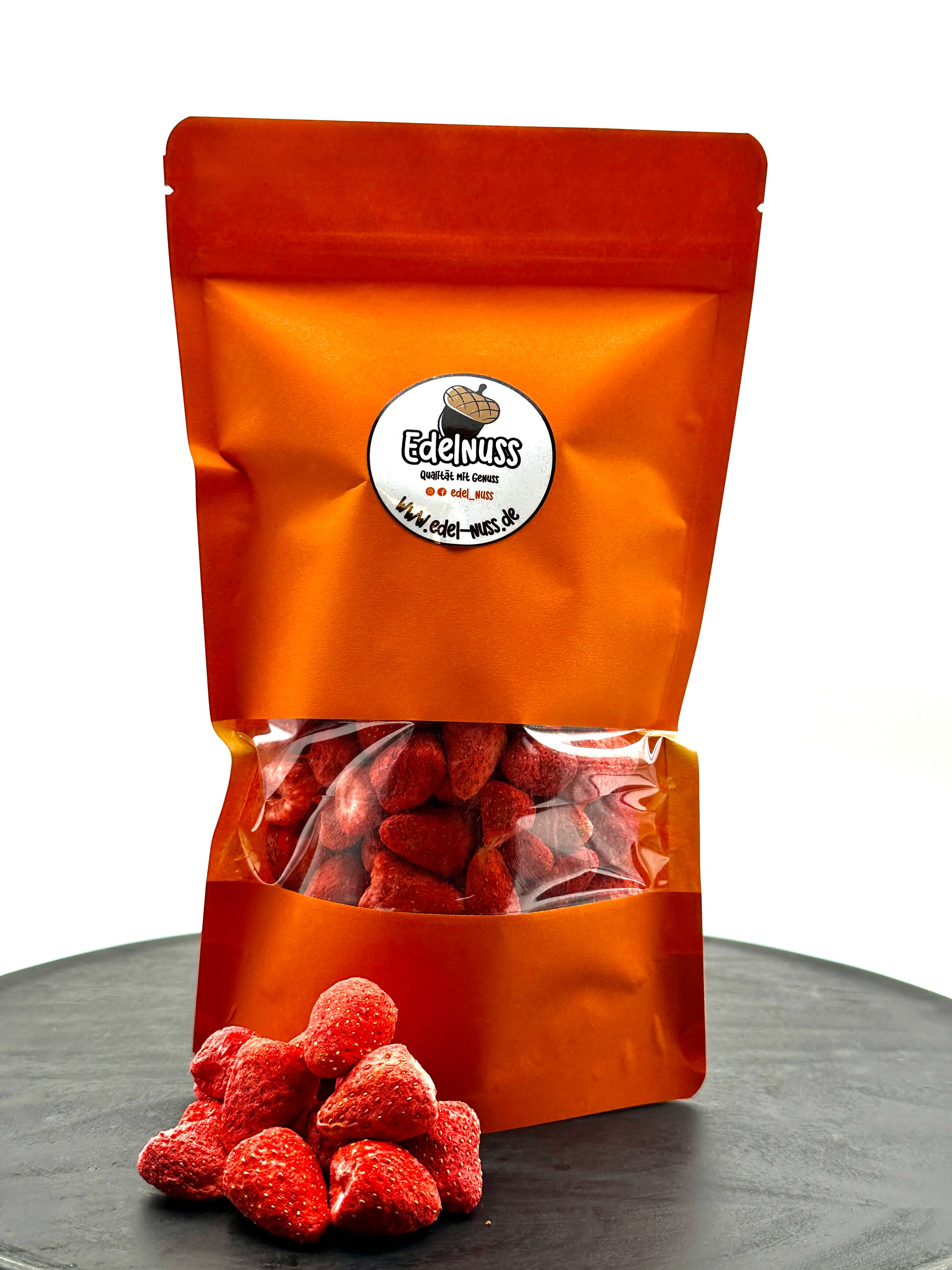 Erdbeeren gefriergetrocknet – Getrocknete Erdbeeren kaufen – Edel Nuss Erdbeeren gefriergetrocknet – Getrocknete Erdbeeren kaufen – Edel Nuss